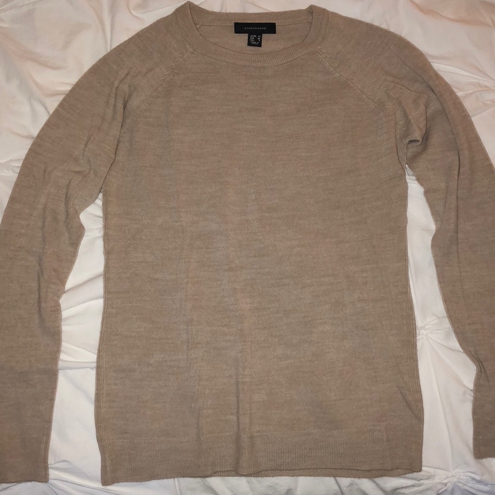 Tan Crew Neck Sweater